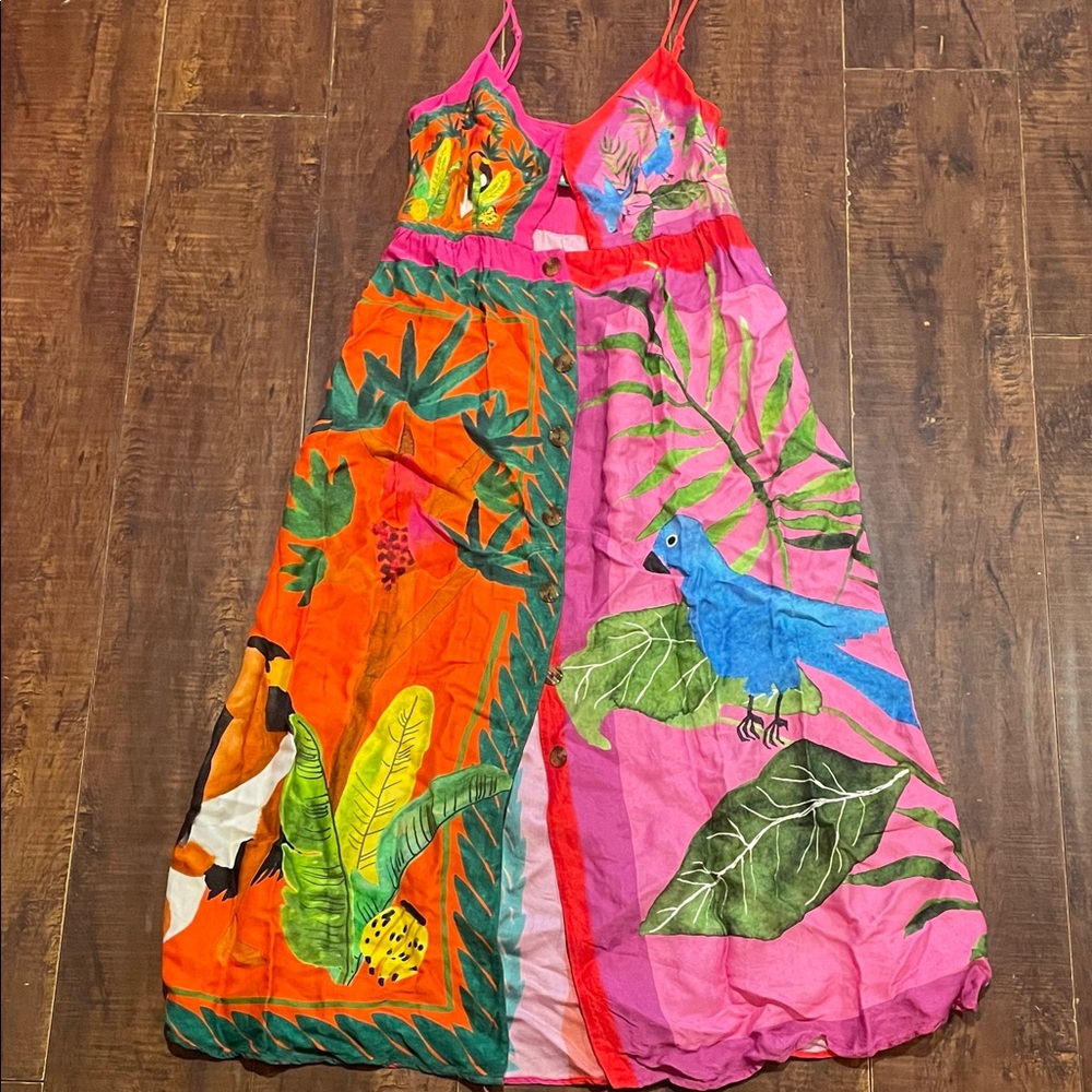 FARM RIO 
Double Scarves Midi Dress - Picture 4 of 7